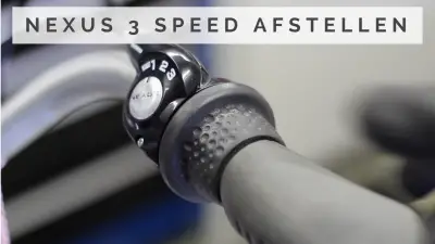 Productiecentrum zakdoek vloeiend Shimano Nexus 3 speed afstellen - 3 versnellingen af stellen fiets [Video]