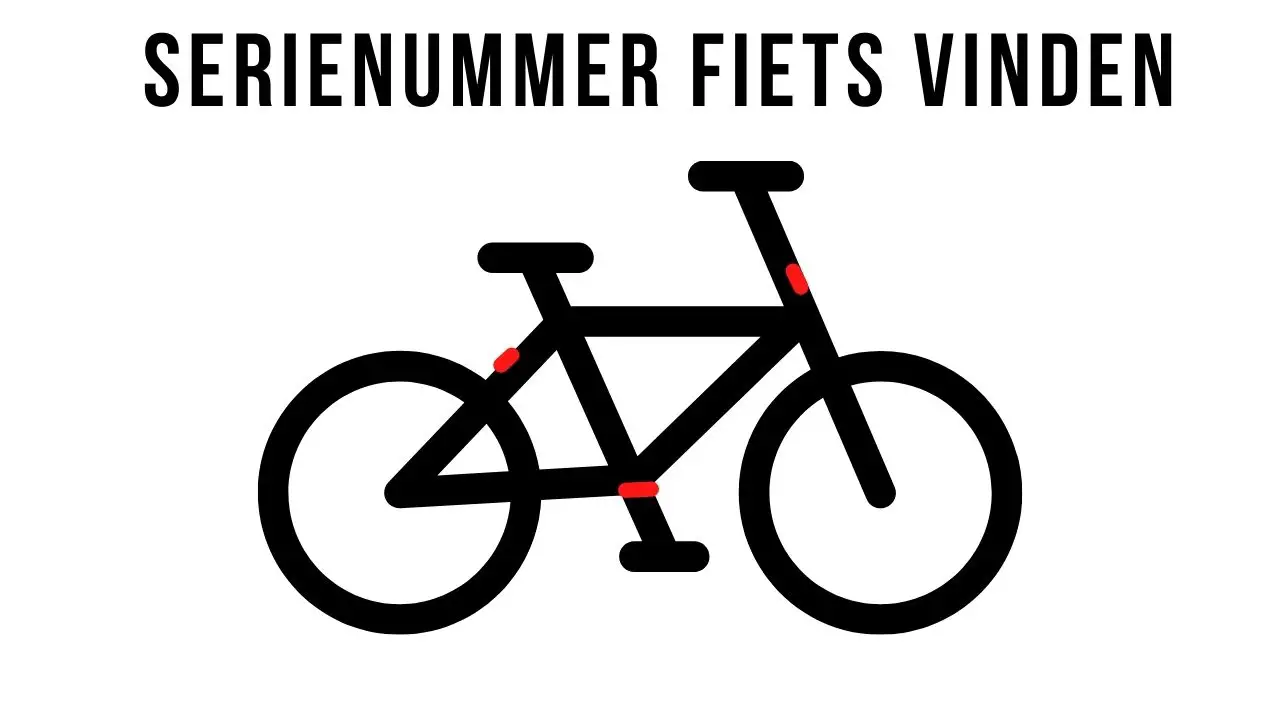 fiets vinden - Waar zit het framenummer op fietsen?